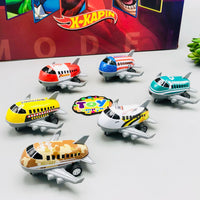 Thumbnail for 6Pcs Pullback Mini Aircraft Model - Assortment