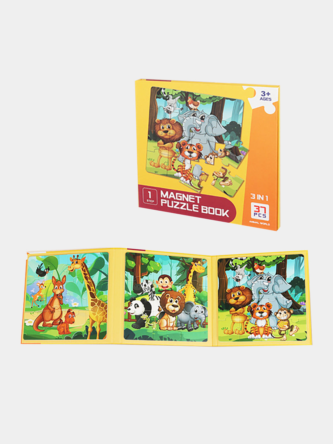 3in1 Magnetic Puzzle Book - Assortment