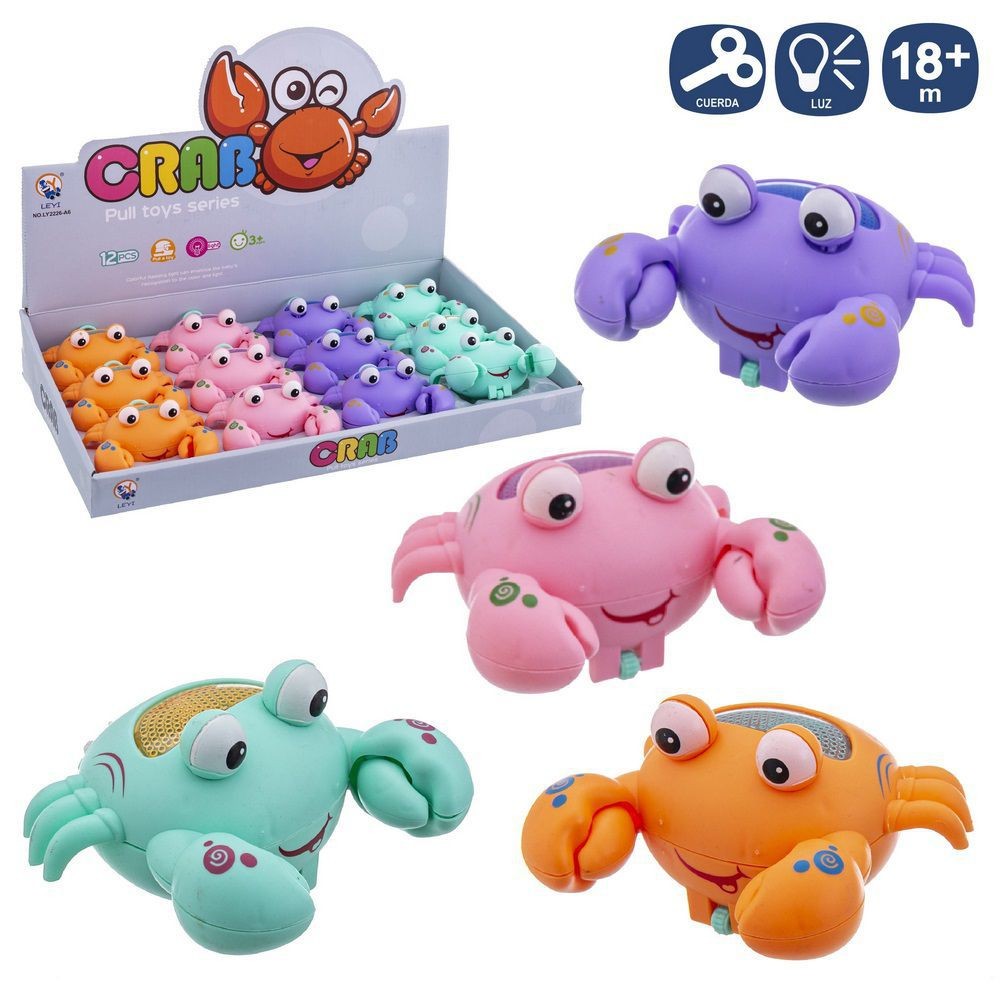 Newborn Pull Along Crab Light-up Toy - 1Pc