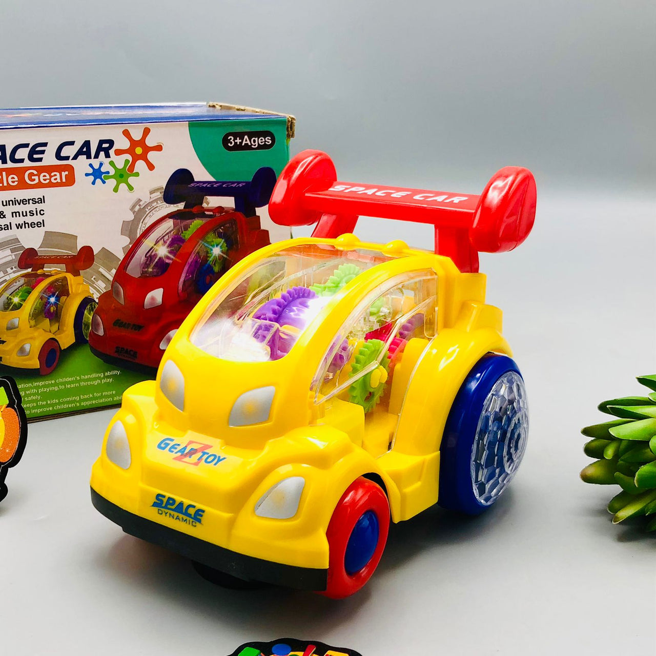 Light & Music Space Puzzle Gear Car