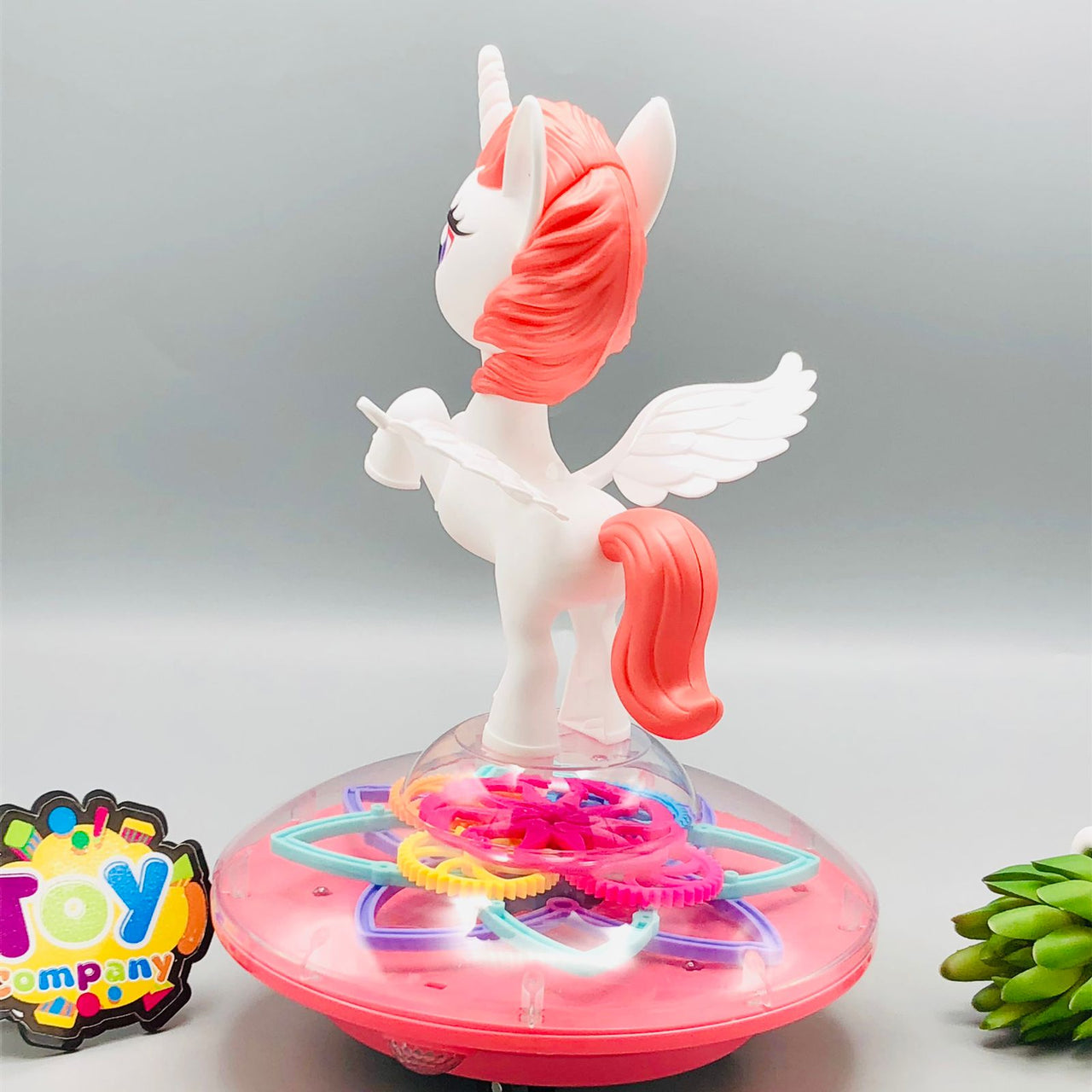 Electric Pony UFO Gear Toy With Light & Music