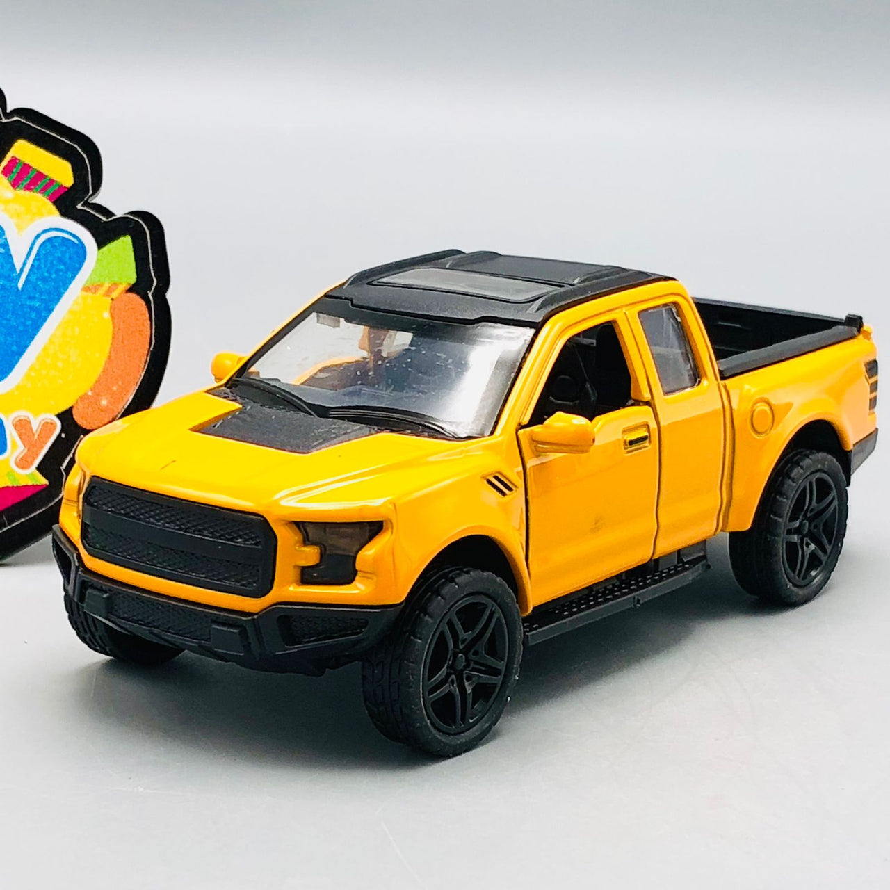 1:36 Diecast Mini Pullback Ford Raptor Model Car