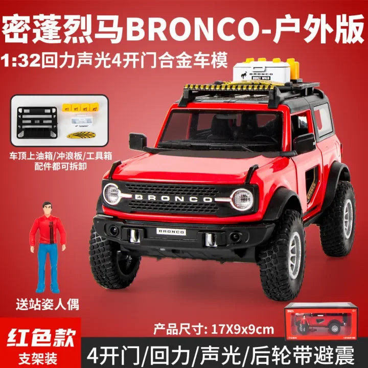 1:32 Diecast Ford Bronco Lima Model With Miniature