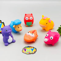 Thumbnail for 6Pcs Vinyl Animal Baby Bath Toys