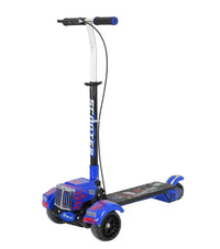 Thumbnail for Fire Large Foldable Kick Scooter With Light & Music - Blue