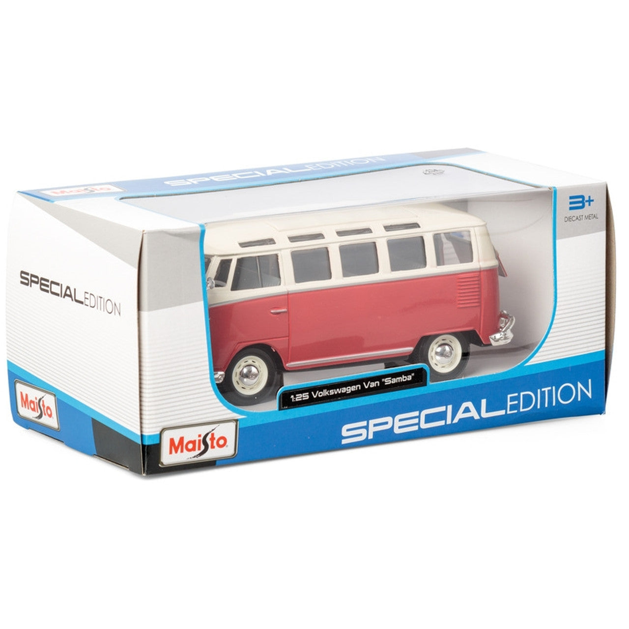 Maisto 1:25 Diecast Volkswagen Van Samba - Red