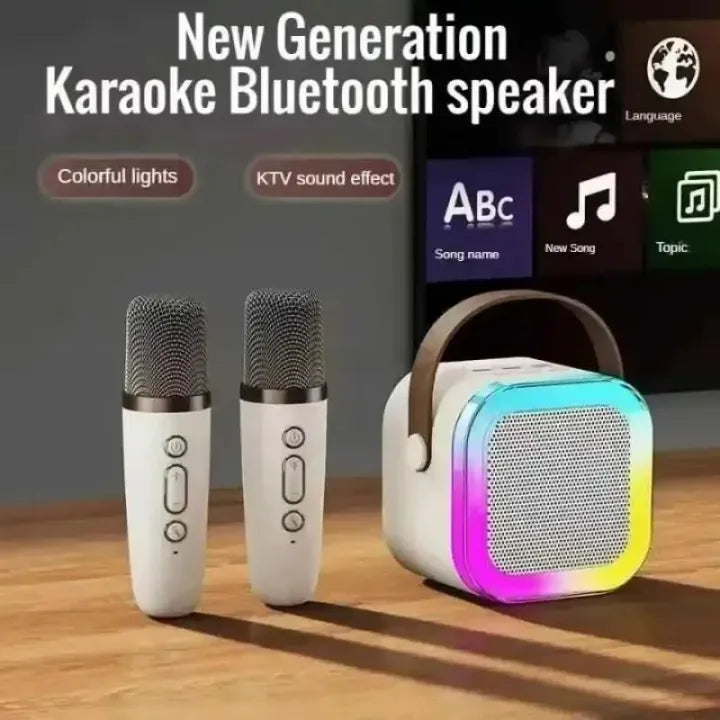 K12 Wireless Karaoke Speaker With Dual Microphone