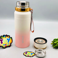 Thumbnail for 800ml Stainless Steel Unique Water Bottle - Pink