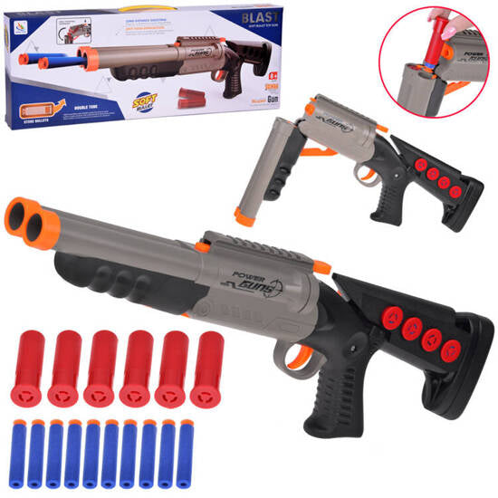 Double Barreled Blast Soft Bullet Gun