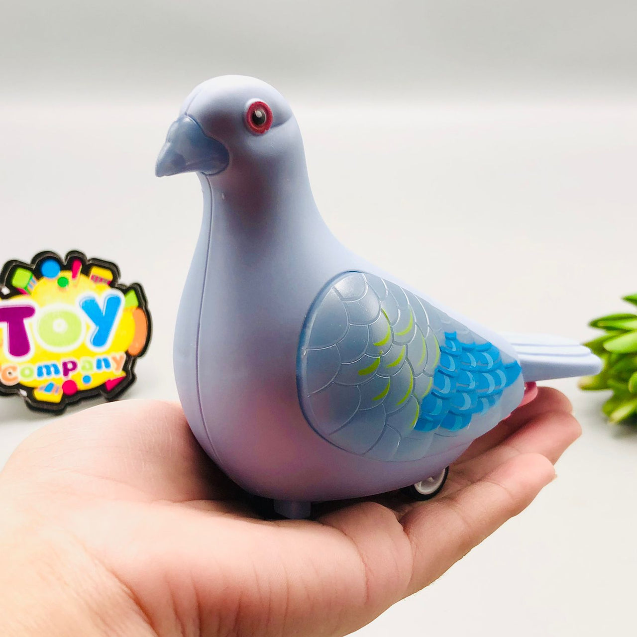 Pull Along Luminous Pigeon Toy - 1Pc