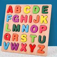 Thumbnail for 8* Inches Mini Wooden Capital Alphabet A-Z Puzzle Board