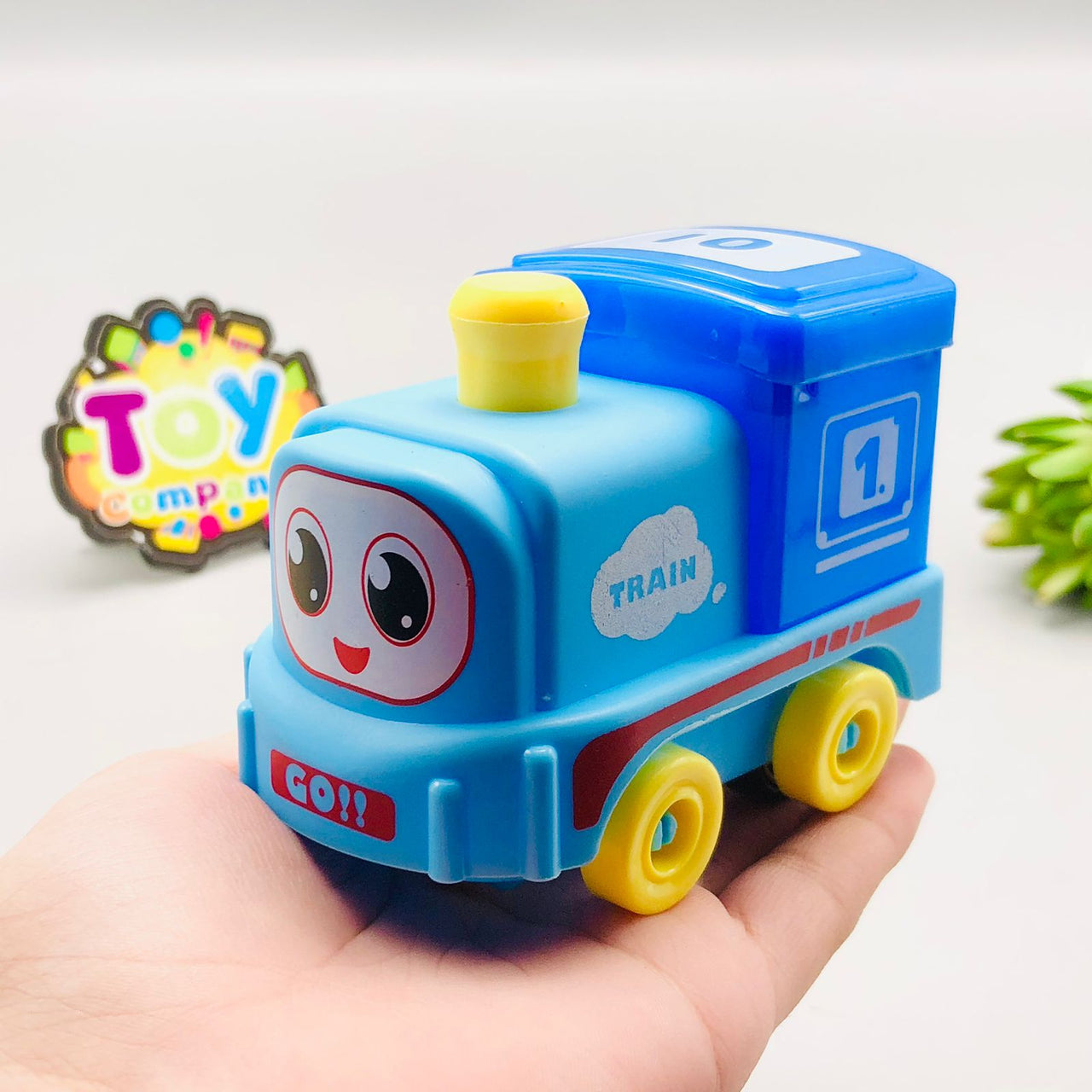 Pullback Mini Light-up Train Toy - 1Pc