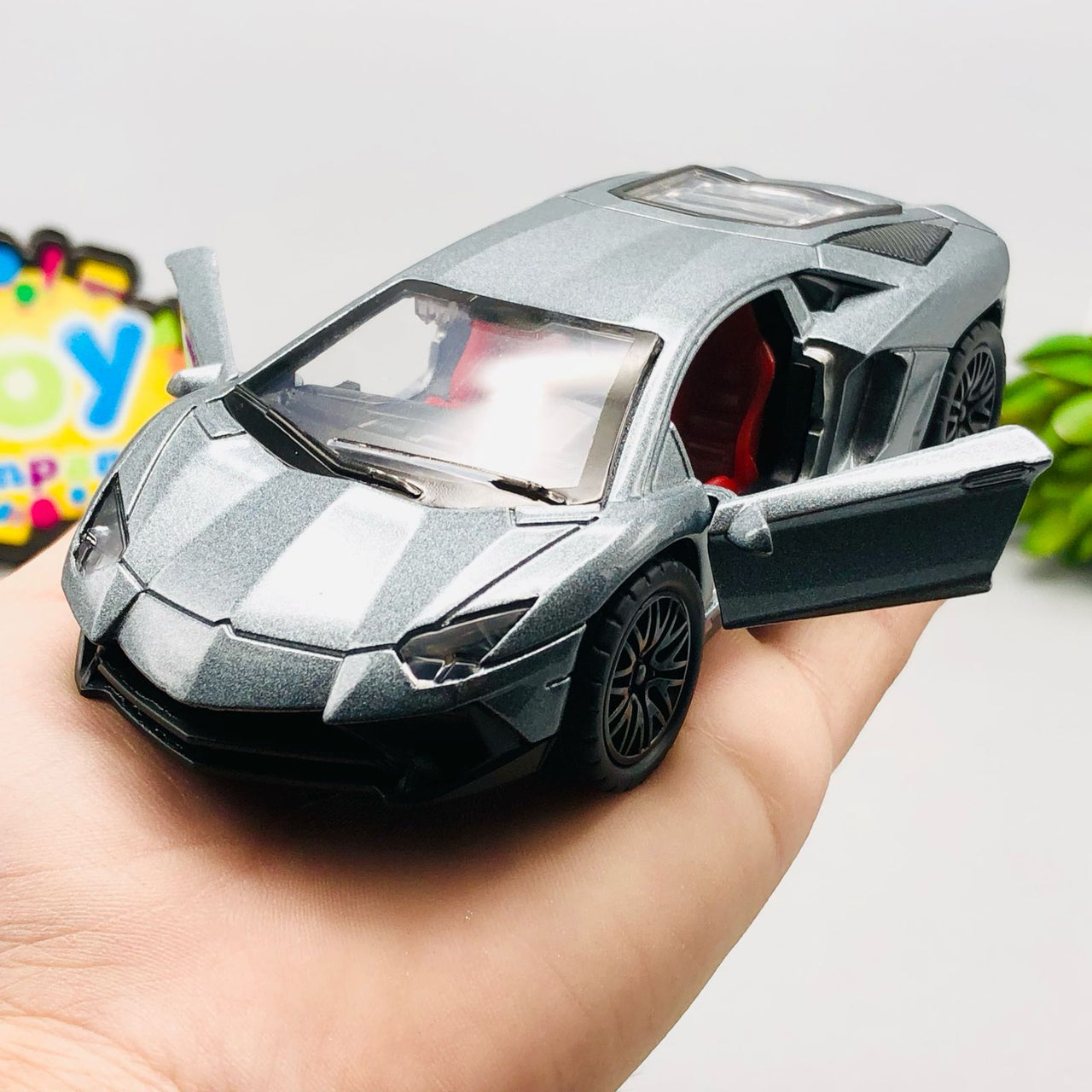 1:36 Diecast Mini Pullback Lamborghini Aventador Model Car