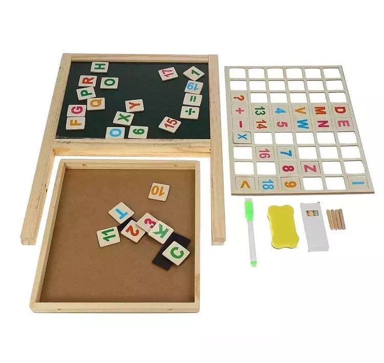 Wooden Double-Sided Small Drawing Board