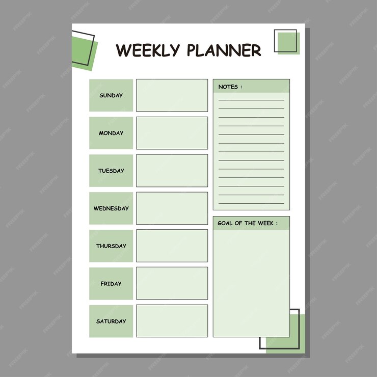 10* Inches 50 Pages Premium Weekly Plan Diary - Assortment