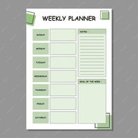 Thumbnail for 10* Inches 50 Pages Premium Weekly Plan Diary - Assortment