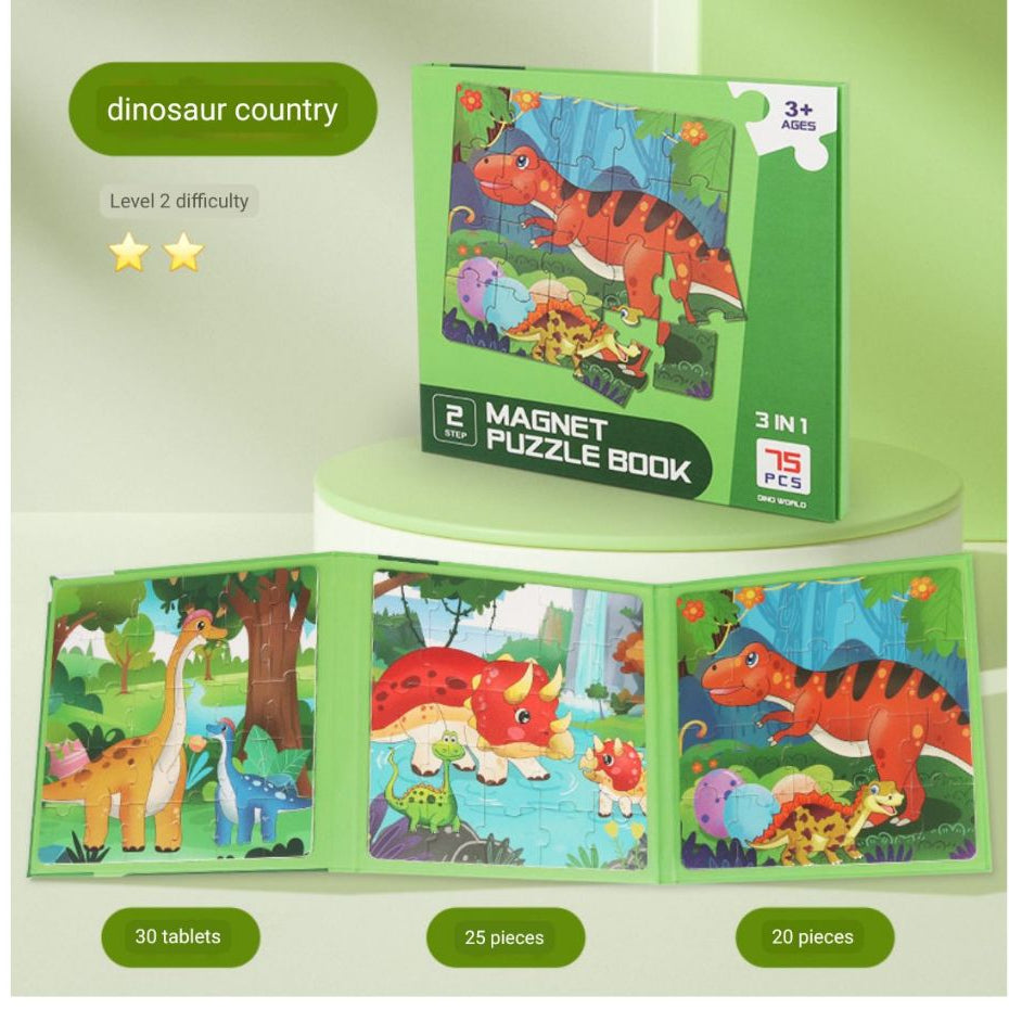 3in1 Magnetic Puzzle Book - Assortment