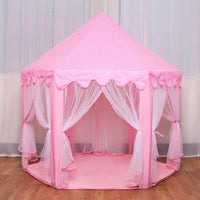 Thumbnail for Princess Castle Play Tent House With Fairy Lights