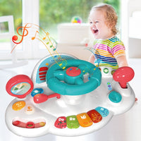 Thumbnail for Toddlers Piano Steering Wheel Battery Operated Toy