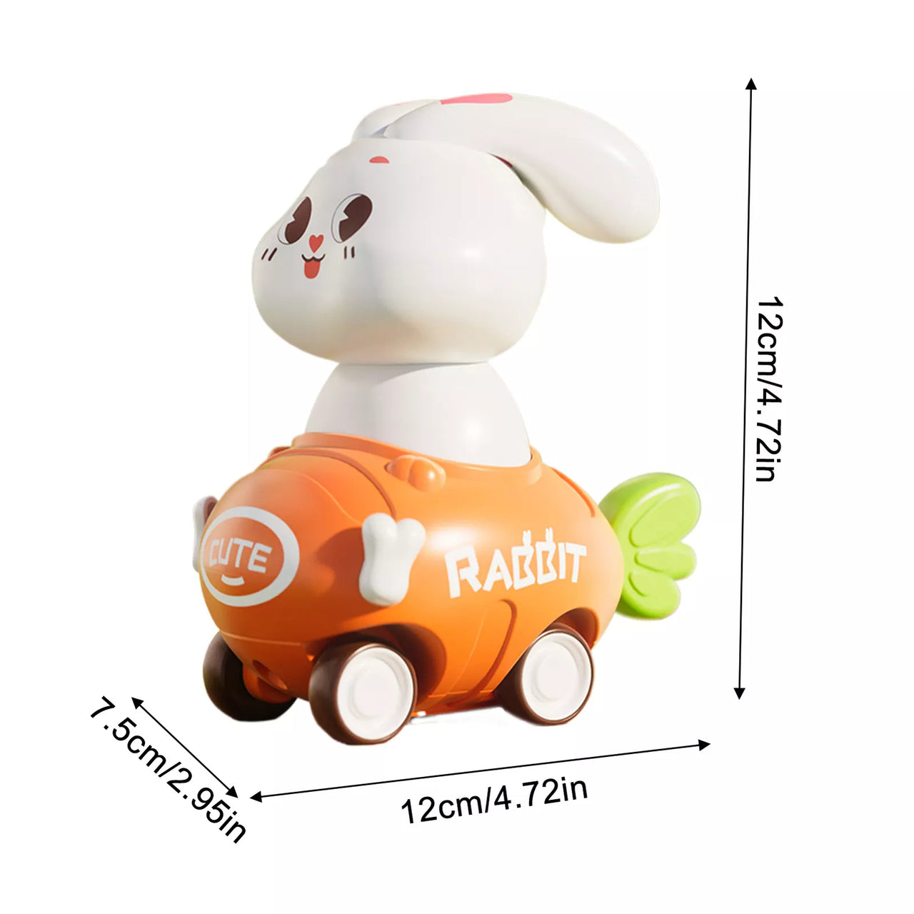 Mini Inertial Press & Go Slide Rabbit - 1Pc