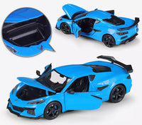 Thumbnail for Welly 1:24 Diecast 2023 Chevrolet Corvette Z06 Model Car