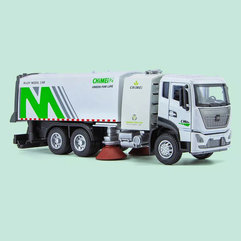 1:32 Diecast City Sanitation Cleaning Truck