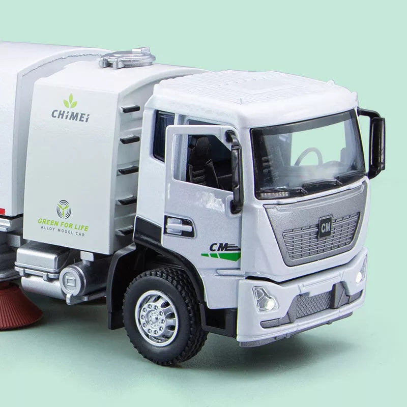 1:32 Diecast City Sanitation Cleaning Truck