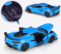 Thumbnail for Welly 1:24 Diecast 2023 Chevrolet Corvette Z06 Model Car