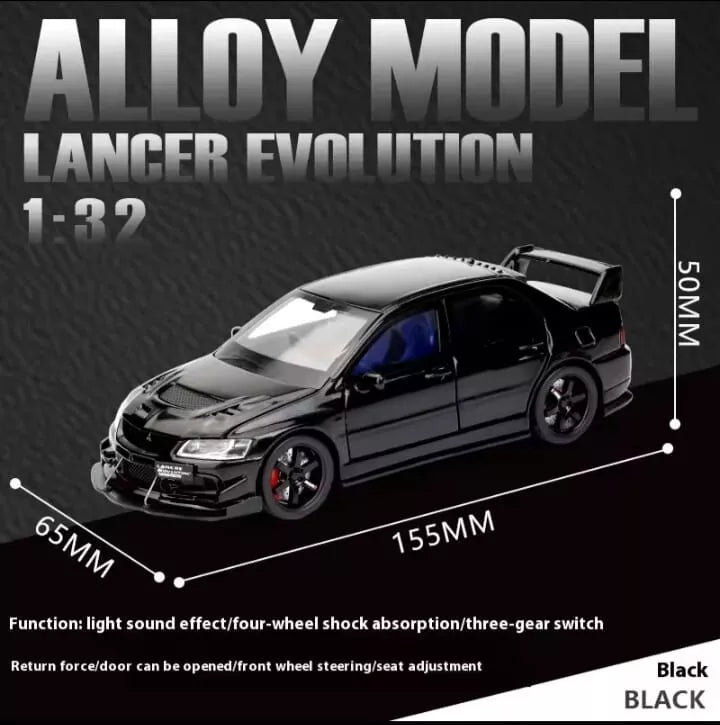 1:32 Diecast Mitsubishi Lancer Evolution Model Car