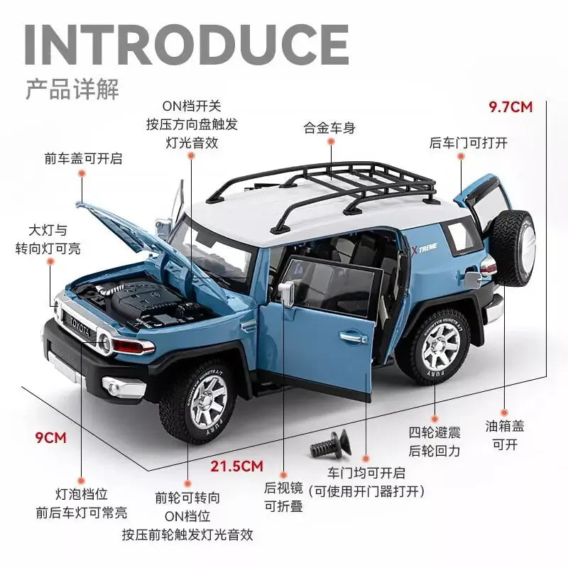 1:24 Diecast Toyota FJ Cruiser SUV Model