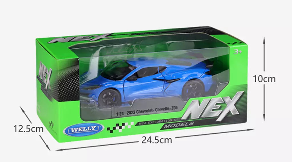 Welly 1:24 Diecast 2023 Chevrolet Corvette Z06 Model Car