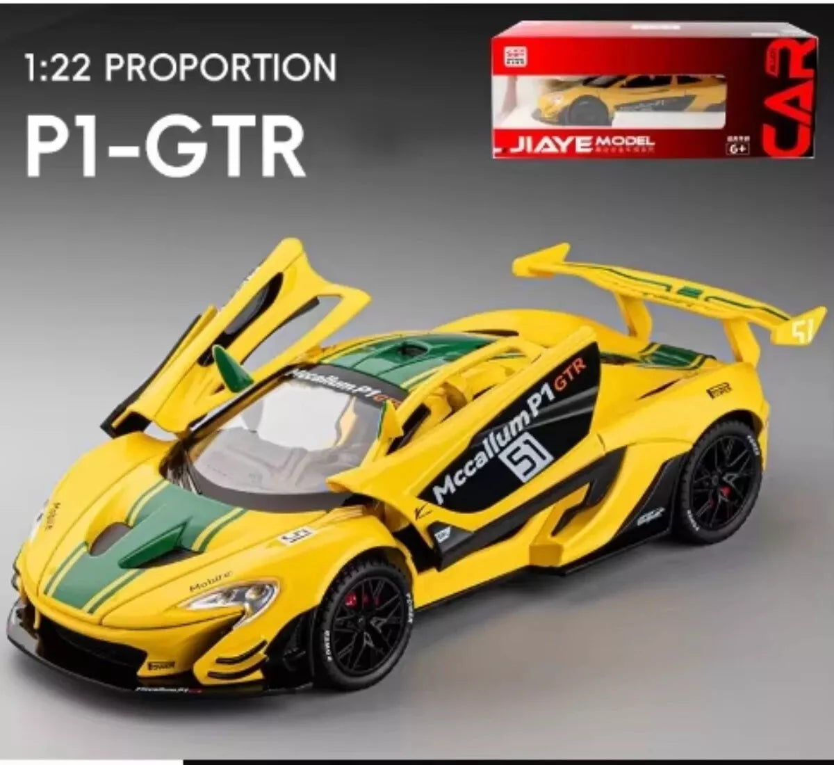 1:22 Diecast McLaren P1 GTR Model Car