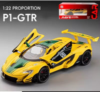 Thumbnail for 1:22 Diecast McLaren P1 GTR Model Car