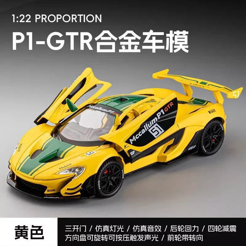 1:22 Diecast McLaren P1 GTR Model Car