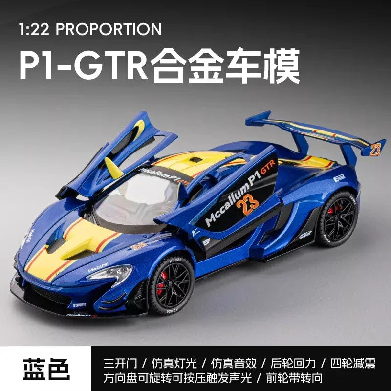 1:22 Diecast McLaren P1 GTR Model Car