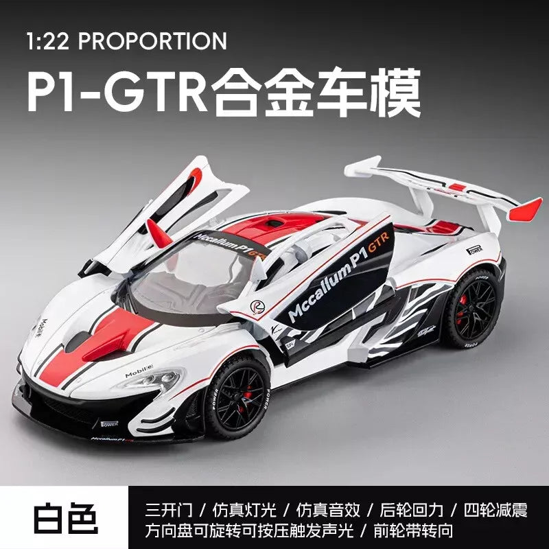 1:22 Diecast McLaren P1 GTR Model Car