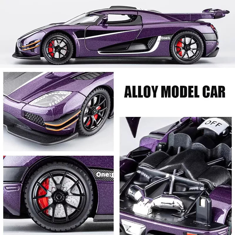 1:24 Diecast Koenigsegg One Model Car