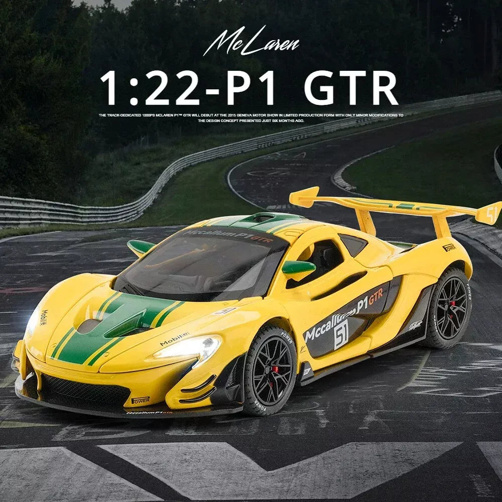 1:22 Diecast McLaren P1 GTR Model Car