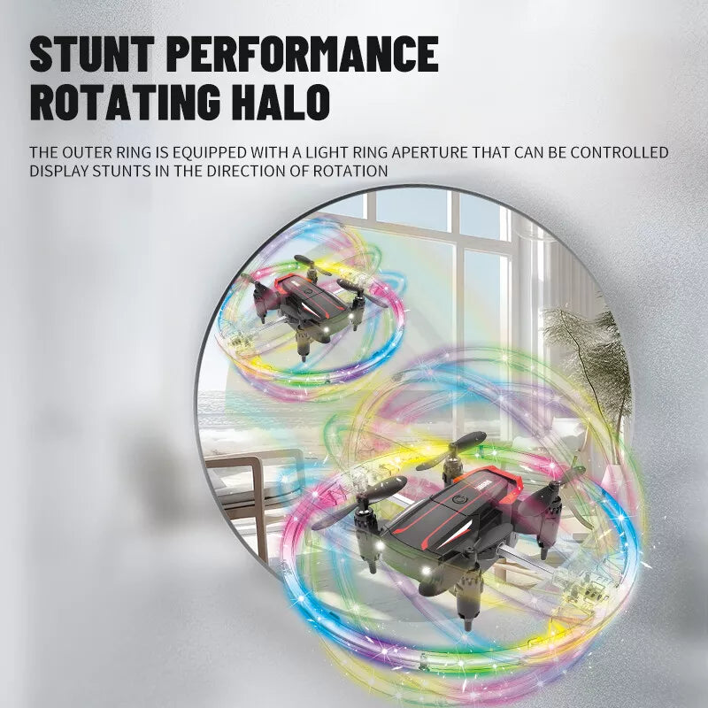 RC Mini Stunt Rolling Drone With Colorful Lights