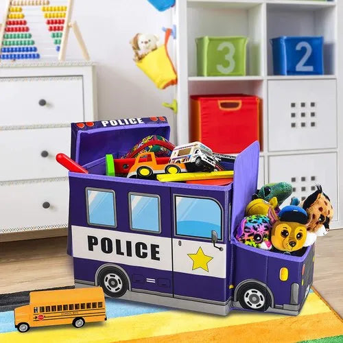 Kids Foldable Storage Box - Police Design