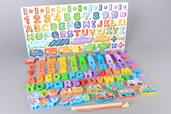 Wooden Multi-functional Preschool Learning Board