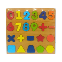 Thumbnail for 8* Inches Mini Wooden Number & Shapes Board